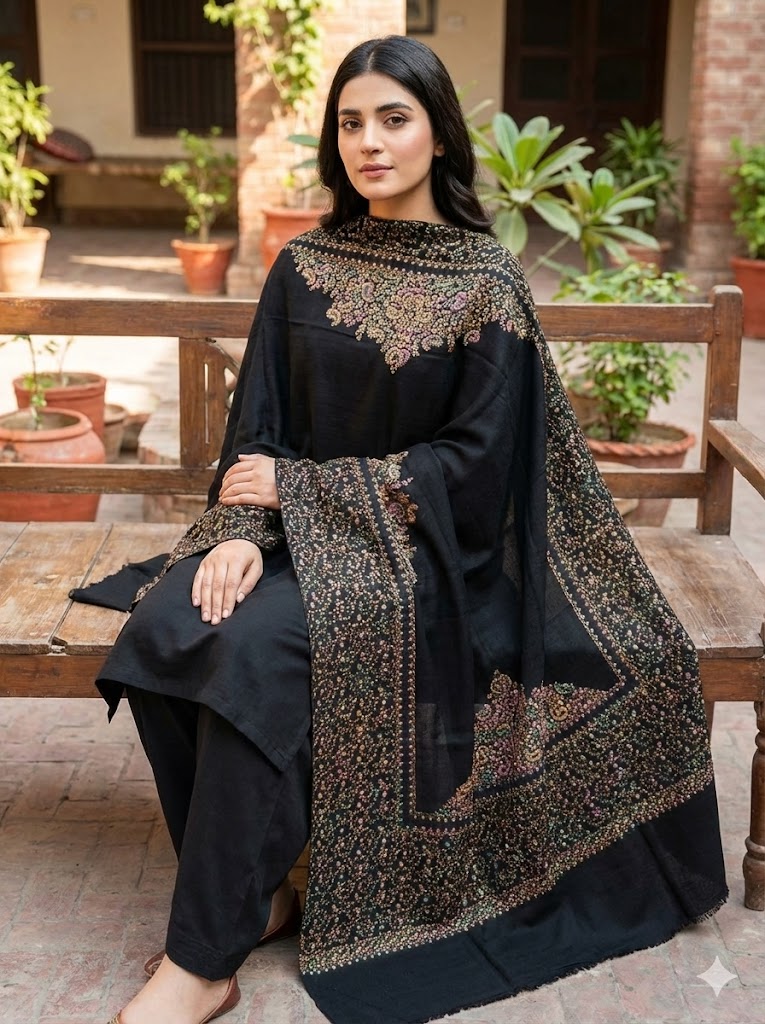 pashmina black1